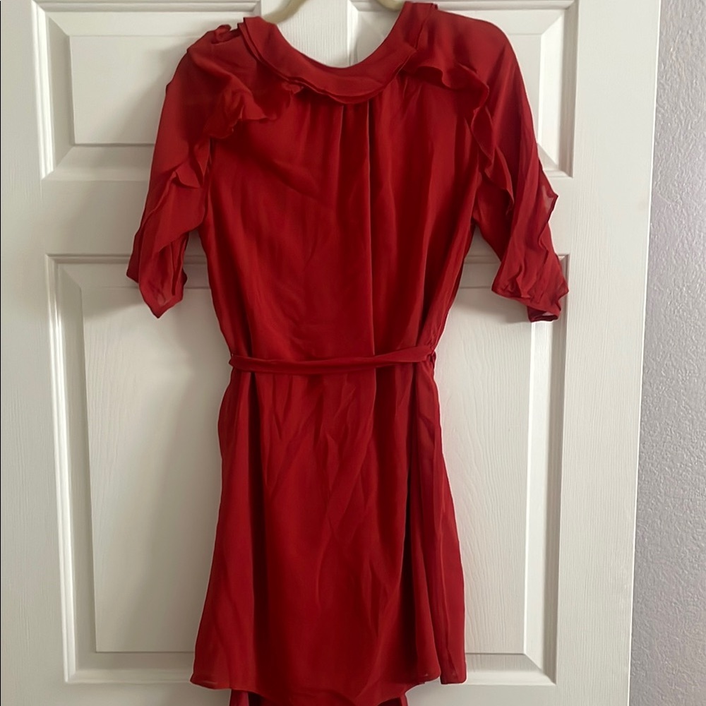 Sézane Red Ruffled Dress - Picture 5 of 6
